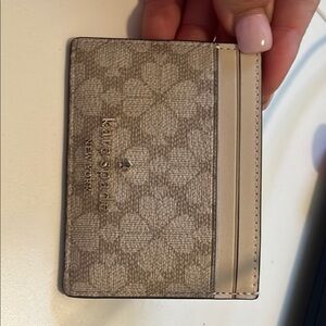 Kate Spade Beige Card Holder